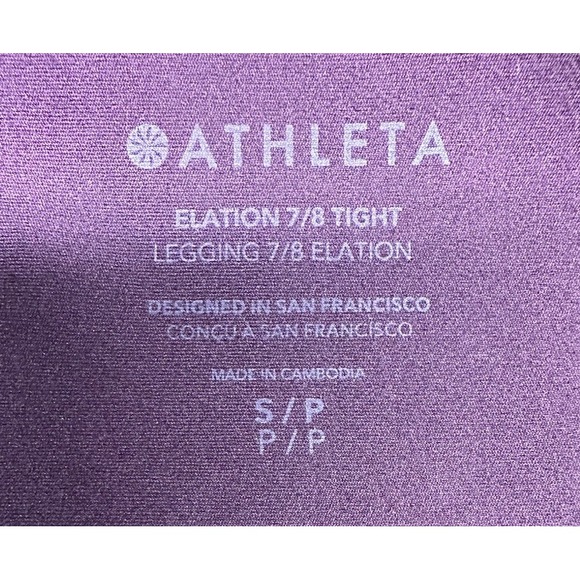 Athleta Women's SP Ultra High Rise Elation 7/8 Tight Leggings, Red‎ Ombre Yoga - Picture 3 of 7